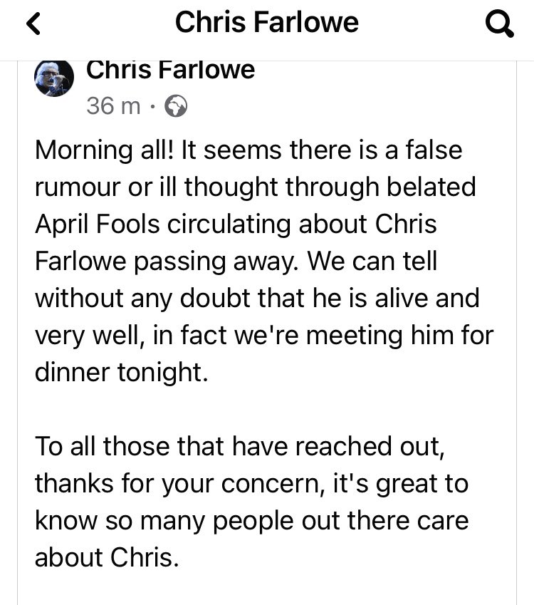 Chris Farlowe Defies Death Hoax The Legendary Musician's Unwavering Influence and Resilience